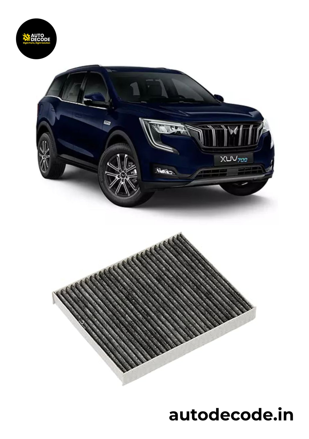 Mahindra XUV700 AX7 Activated Carbon Cabin Filter