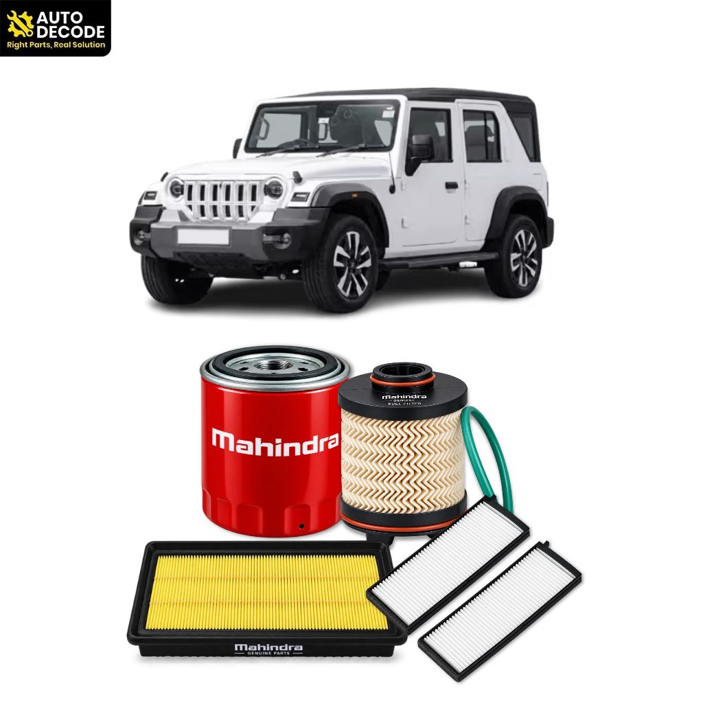 Mahindra Thar Roxx Diesel  Oil, Fuel, Air & Cabin Filter Kit | Mahindra Genuine & Zip Filters