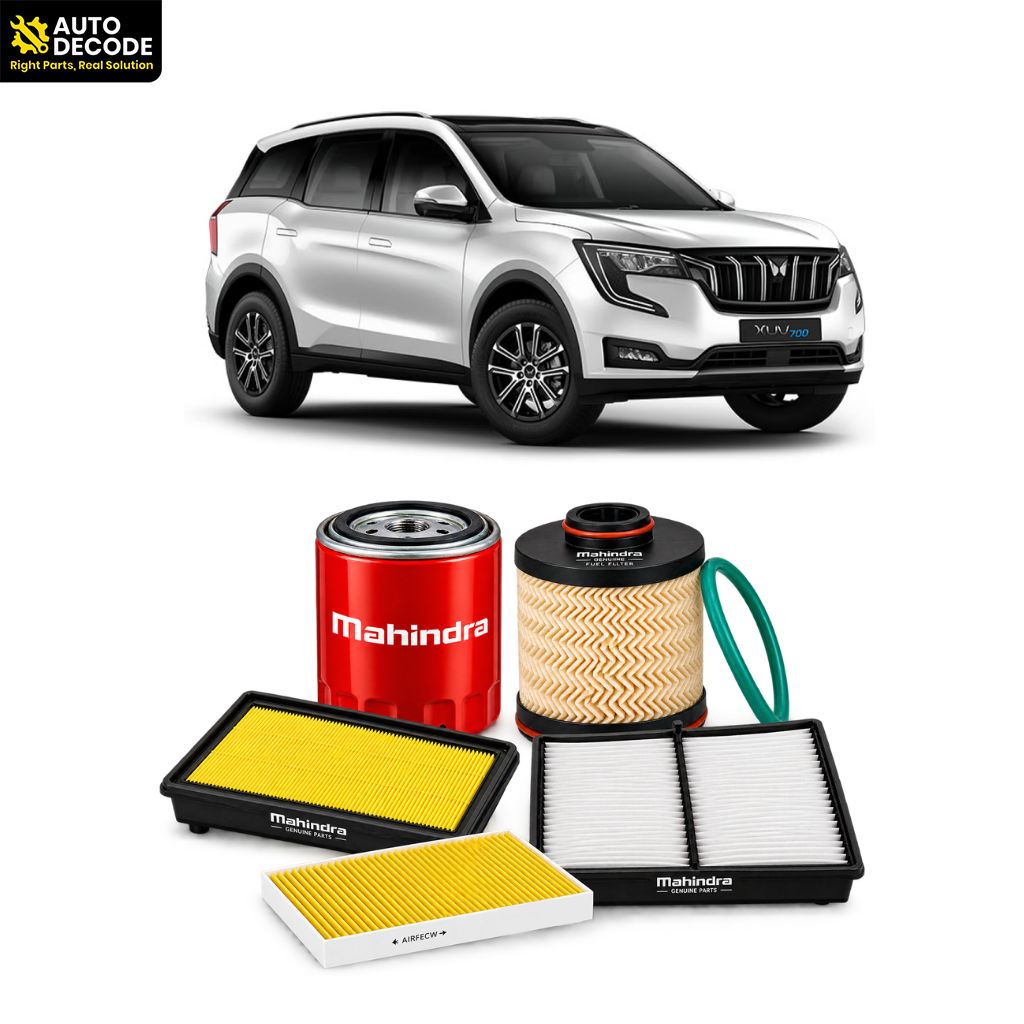 XUV700 Diesel Oil, Fuel, Air & Carbon Cabin Filter Kit | Mahindra Genuine & Zip Filters