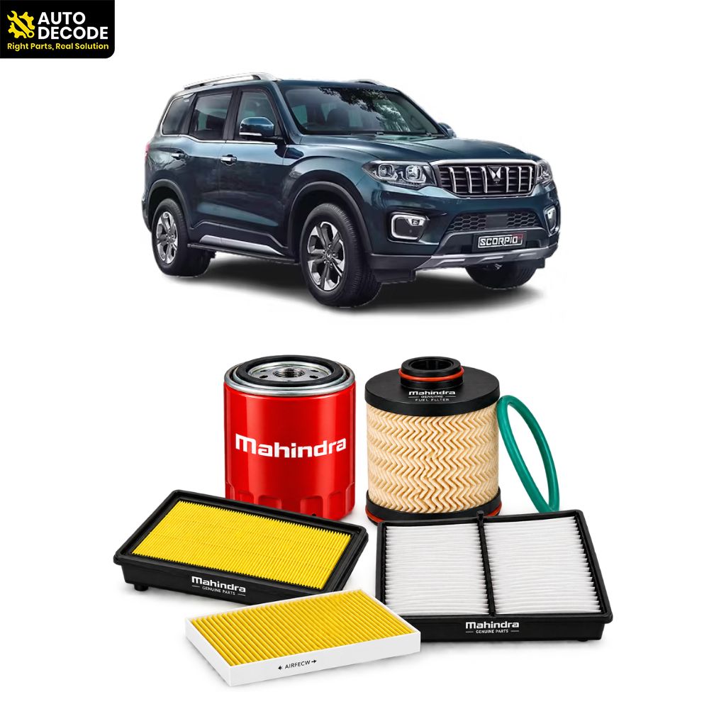 Mahindra Scorpio N Oil, Fuel, Air & Carbon Cabin Filter Kit | Mahindra Genuine & ZIP Filters