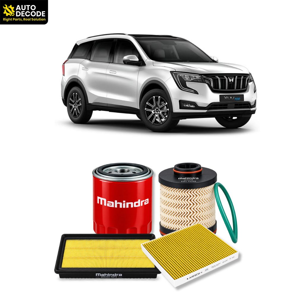 XUV700 Diesel Oil, Fuel, Air & Carbon Cabin Filter Kit | Mahindra Genuine & Zip Filters