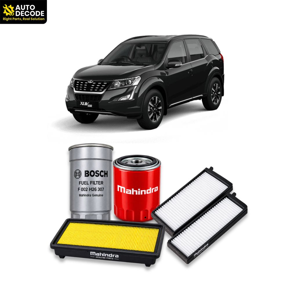 XUV500 BS4 Diesel  Oil, Fuel, Air & Cabin Filter Kit | Mahindra Genuine, Bosch & Zip Filters