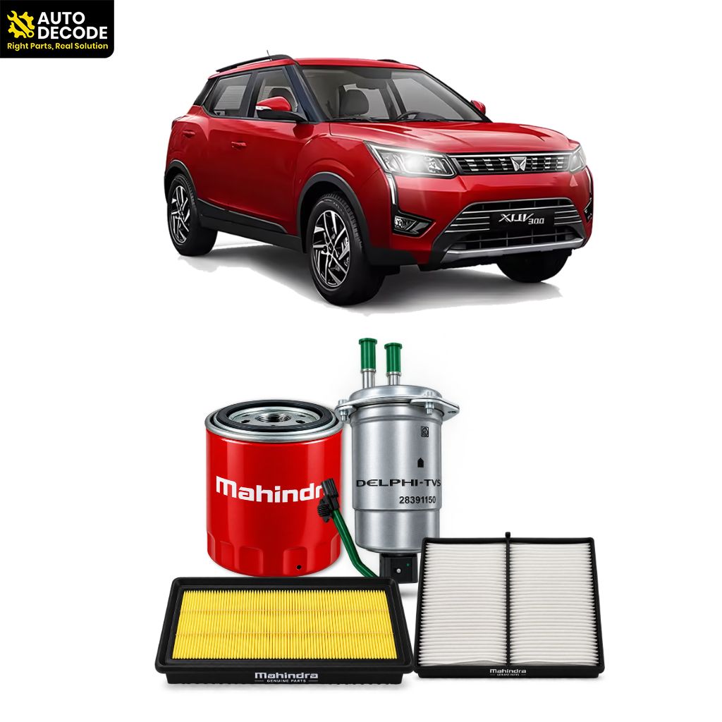 Mahindra XUV300 BS4 Diesel Oil, Fuel, Air & Cabin Filter Kit | Mahindra Genuine & TVS Genuine