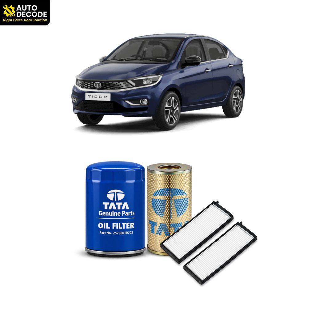 Tata Tiago & Tigor Petrol Oil, Air & Cabin Filter | Tata Genuine & Zip Filters