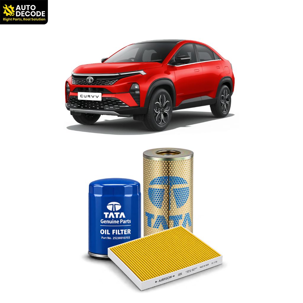 Tata Nexon & CURVV Petrol Oil, Air & Carbon Cabin Filter Kit | Tata Genuine & Zip Filters