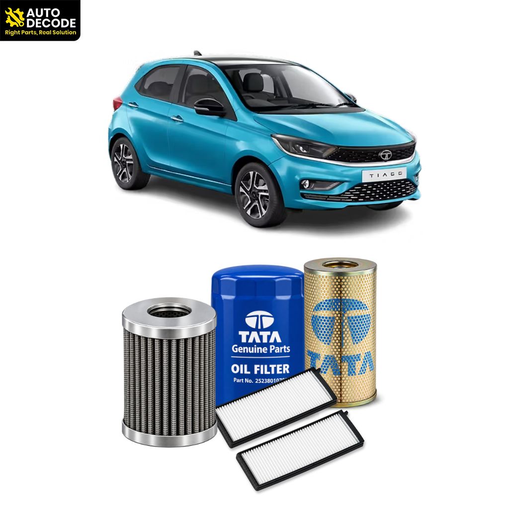 Tata Tiago & Tigor CNG Oil, Cng, Air & Cabin Filter Kit | Tata Genuine & Zip Filters