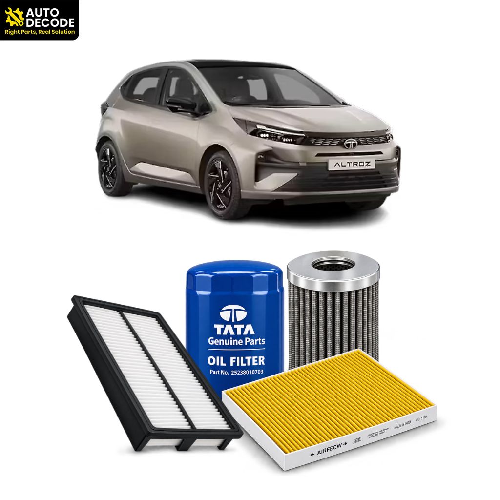Tata Altroz CNG Oil, Air, CNG & Carbon Cabin Filter Kit | Tata Genuine & Zip Filters