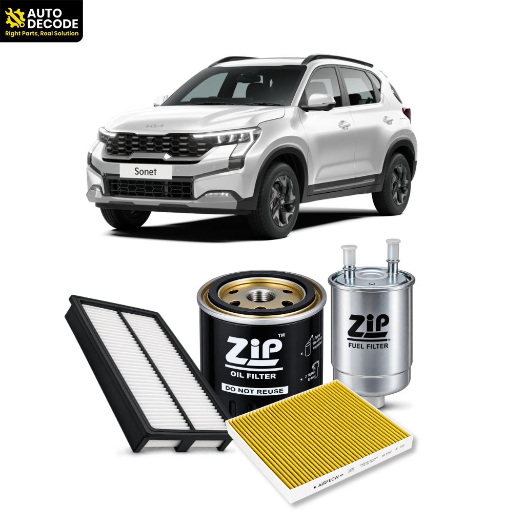 Hyundai Venue & Kia Sonnet Diesel Oil, Fuel, Air & Cabin Filter | Zip Filters