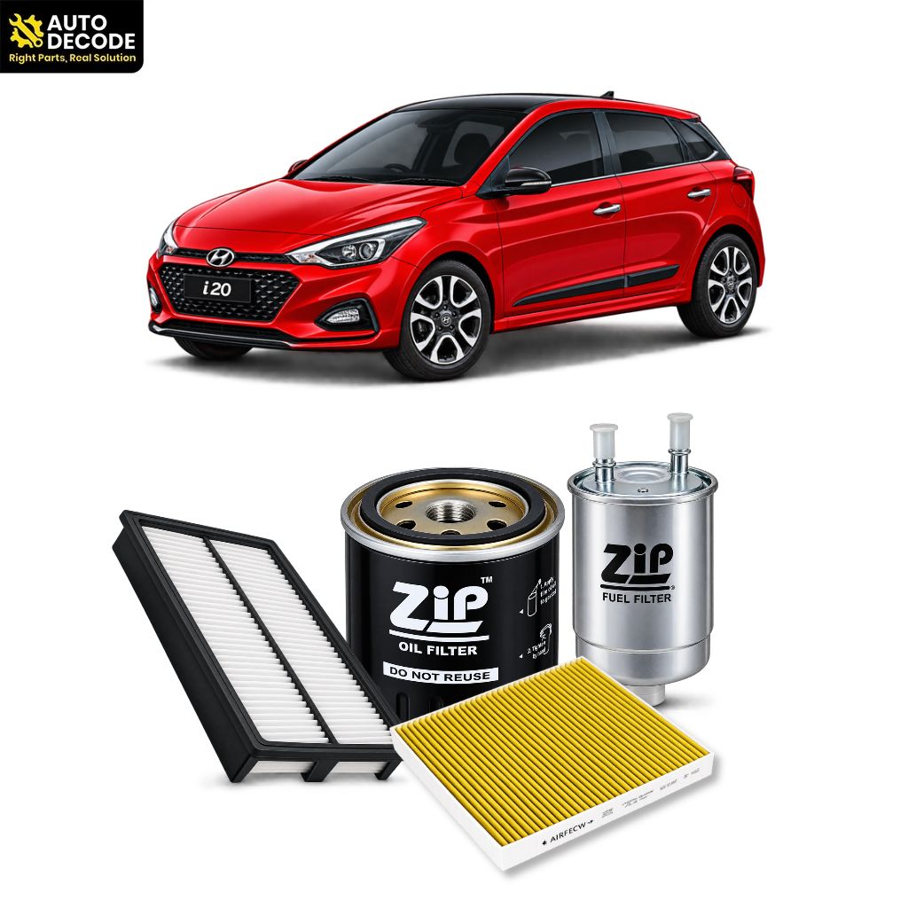 Hyundai i20 Diesel 2015–2020 Oil, Fuel, Air & Carbon Cabin Filter Kit | Zip Filters
