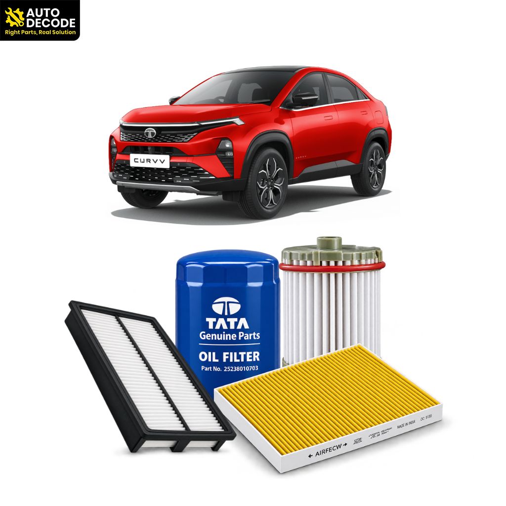 TATA Nexon & CURVV Diesel Oil, Fuel, Air & Carbon Cabin Filter Kit | Tata Genuine,TVS & Zip Filters