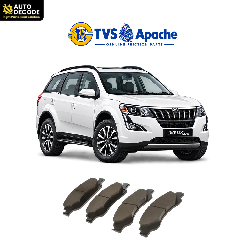 Rear Brake Pads For Mahindra XUV500 & Marazzo Set of 4 | TVS