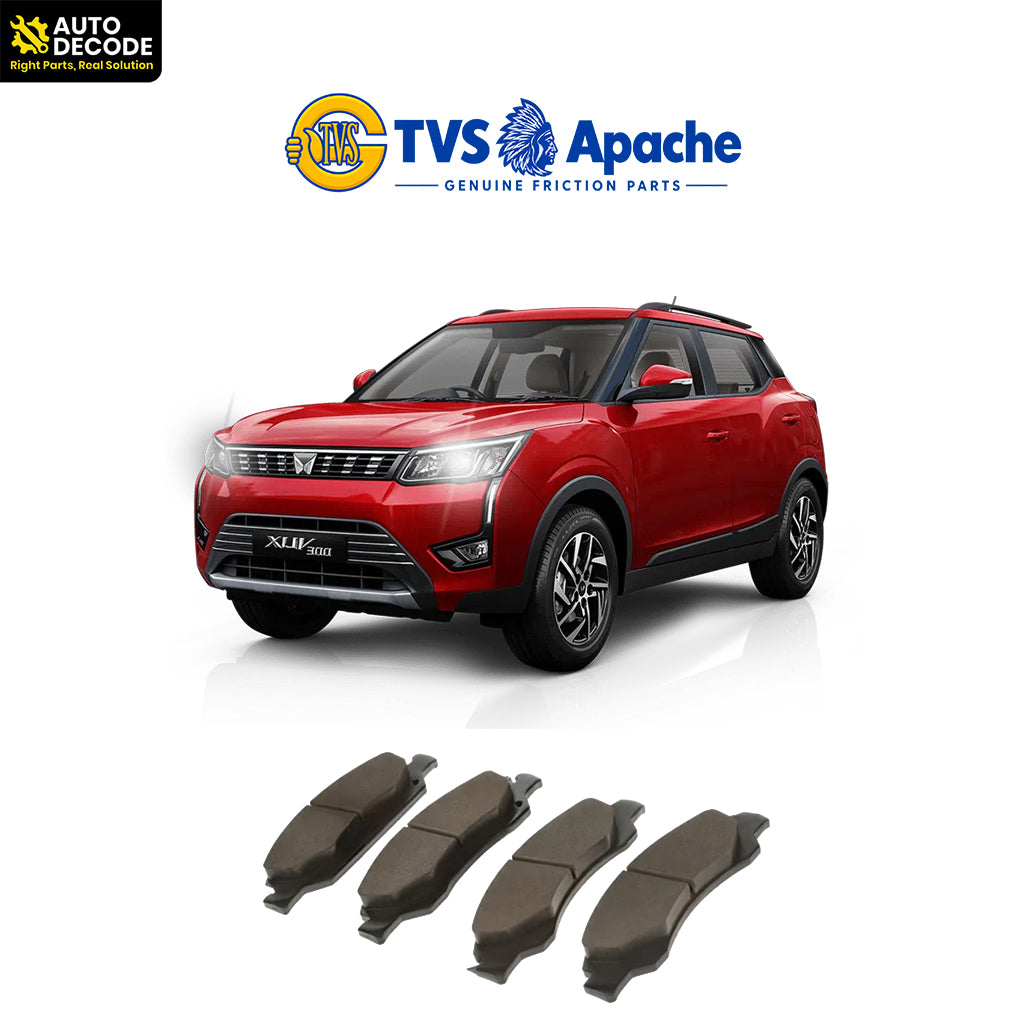 Rear Brake Pads For Mahindra XUV 300 Set of 4 | TVS SUPER