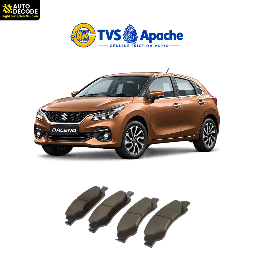 Rear Brake Pads For Maruti Baleno RS & S-Cross Set of 4 | TVS SUPER