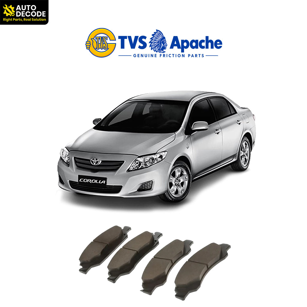 Rear Brake Pads For Toyota Corolla(2003- 2008) Set of 4 | TVS