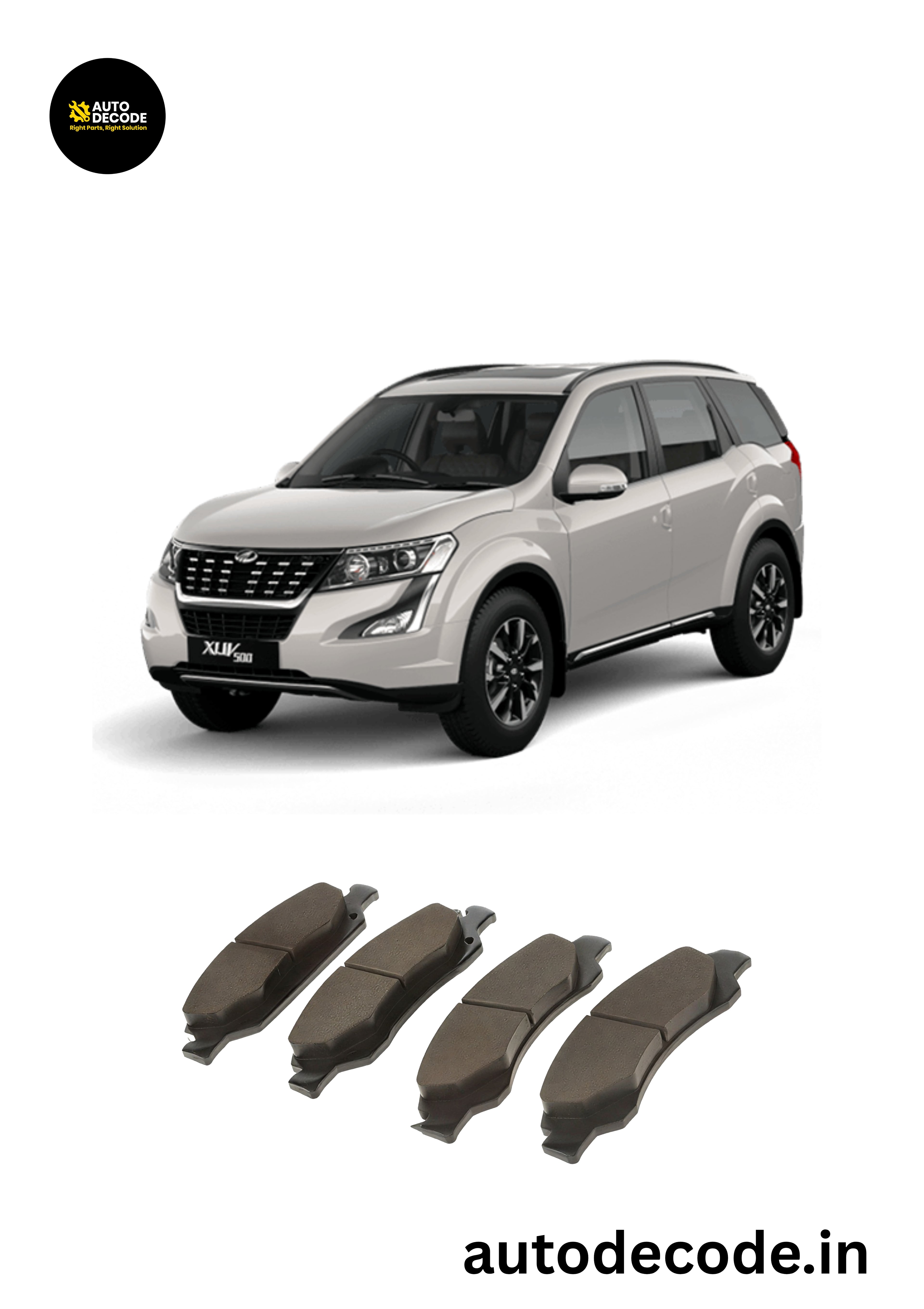 Front Brake Pads For Mahindra XUV500 – TVS
