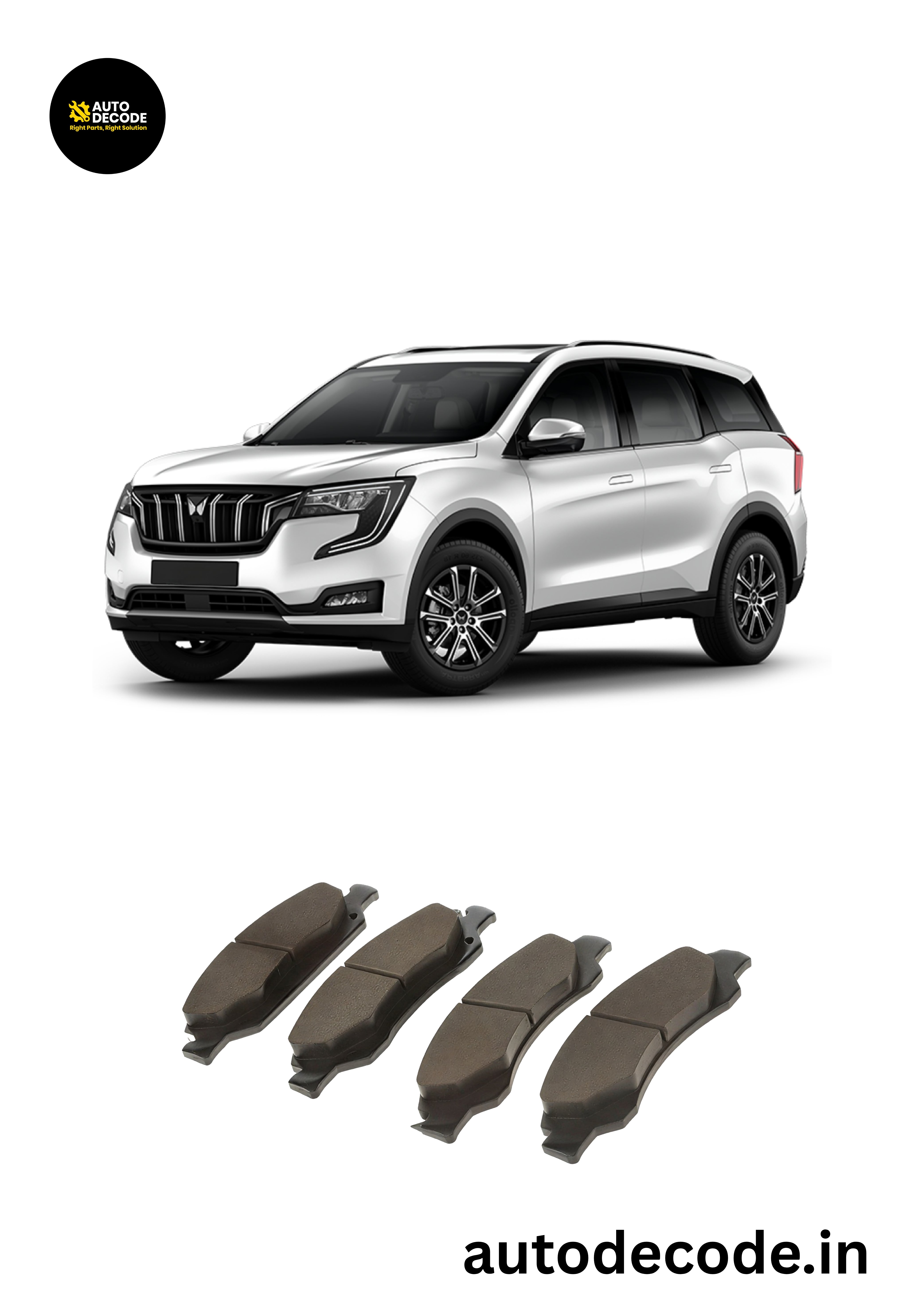 Rear Brake Pads For Mahindra XUV700  – TVS