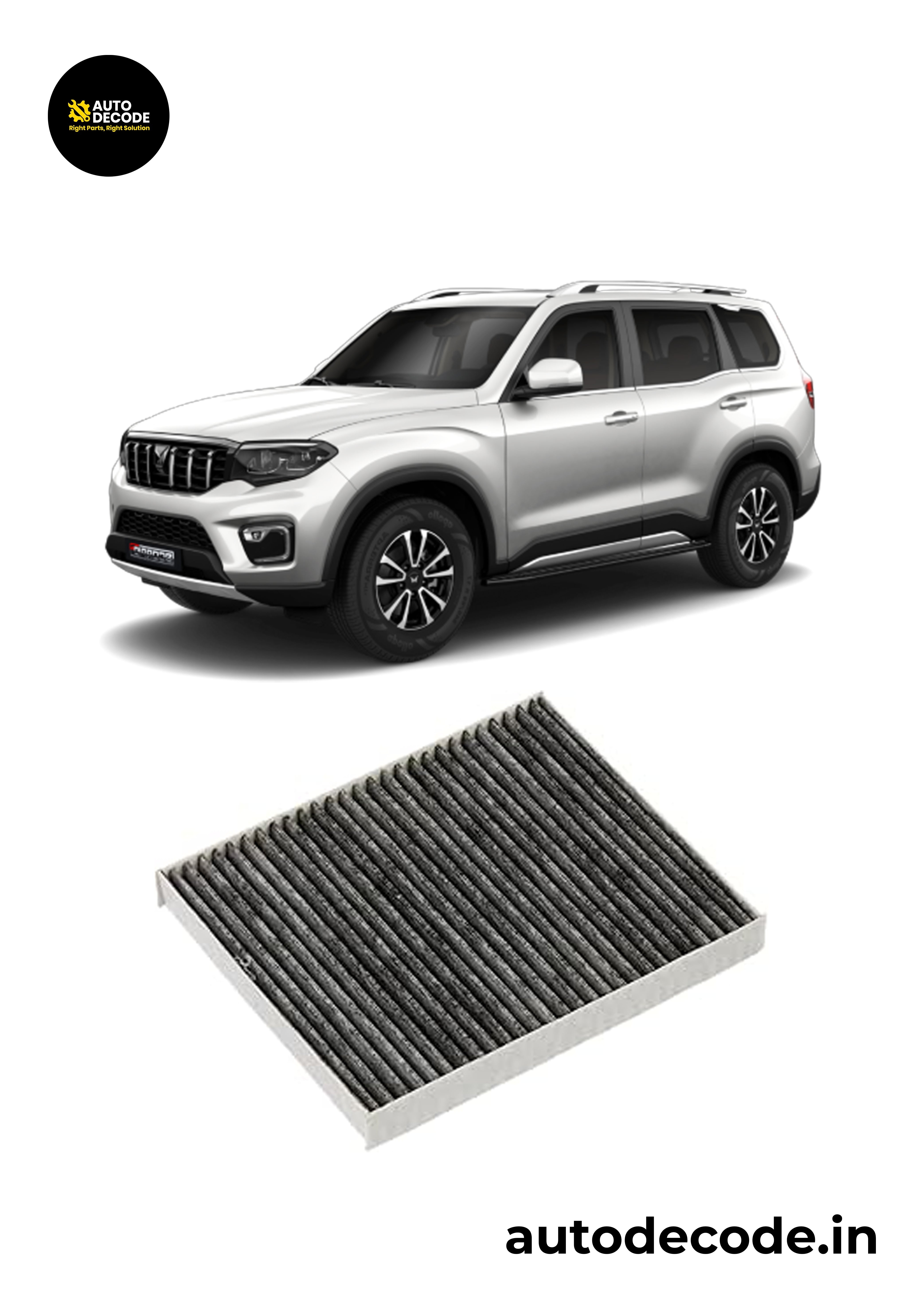 Scorpio N & Thar CRDi Activated Carbon Cabin Filter