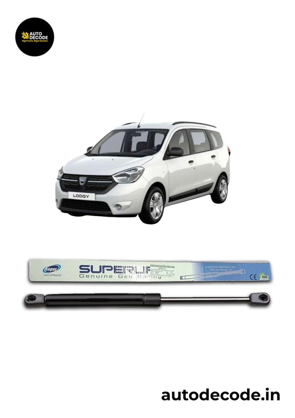 Boot Gas Struts for Renault Lodgy | Dicky Lift Support | Set of 2