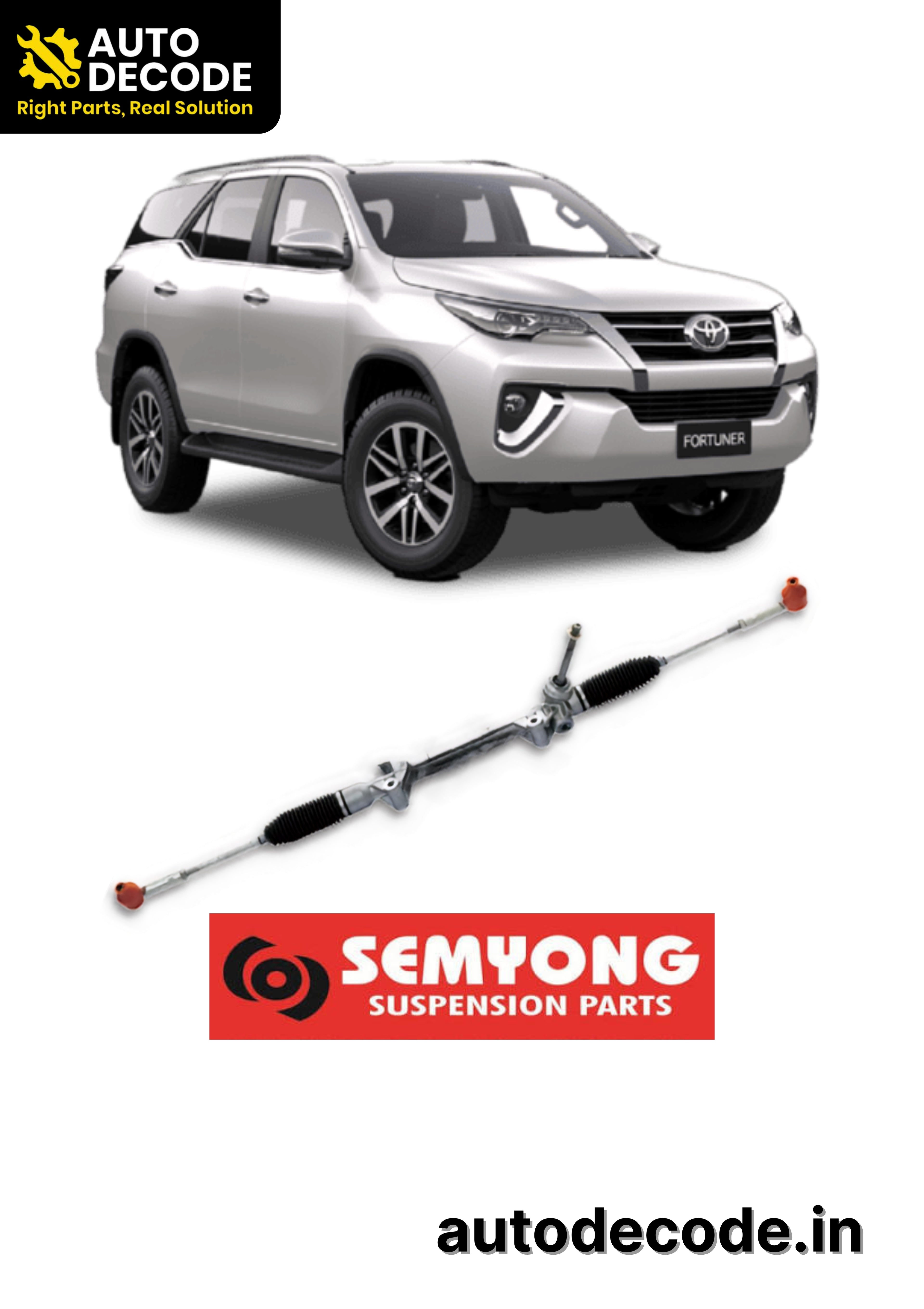 Steering Rack Assembly for Toyota Fortuner Type 2 – Semyong