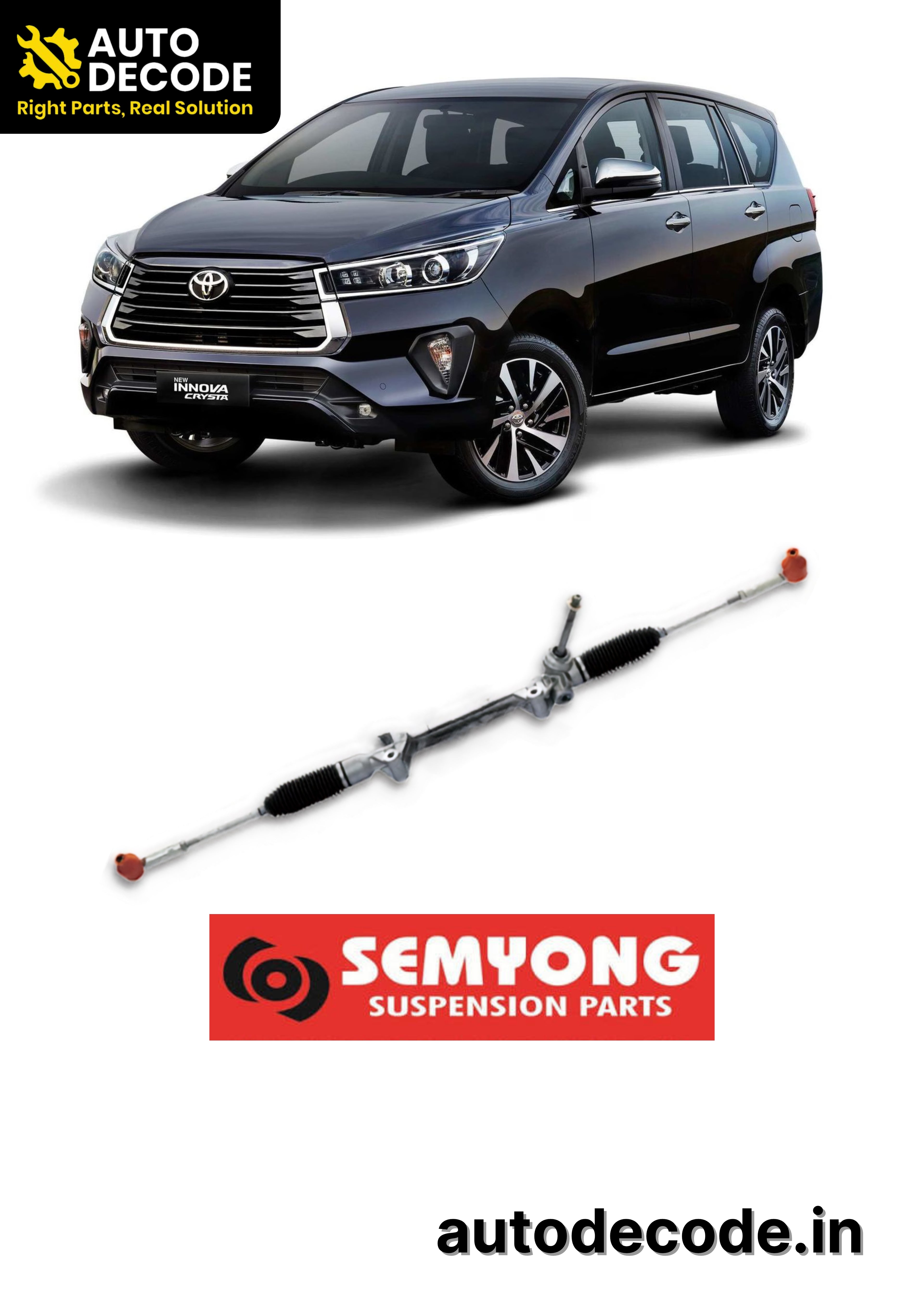 Steering Rack Assembly for Toyota Innova Crysta – Semyong