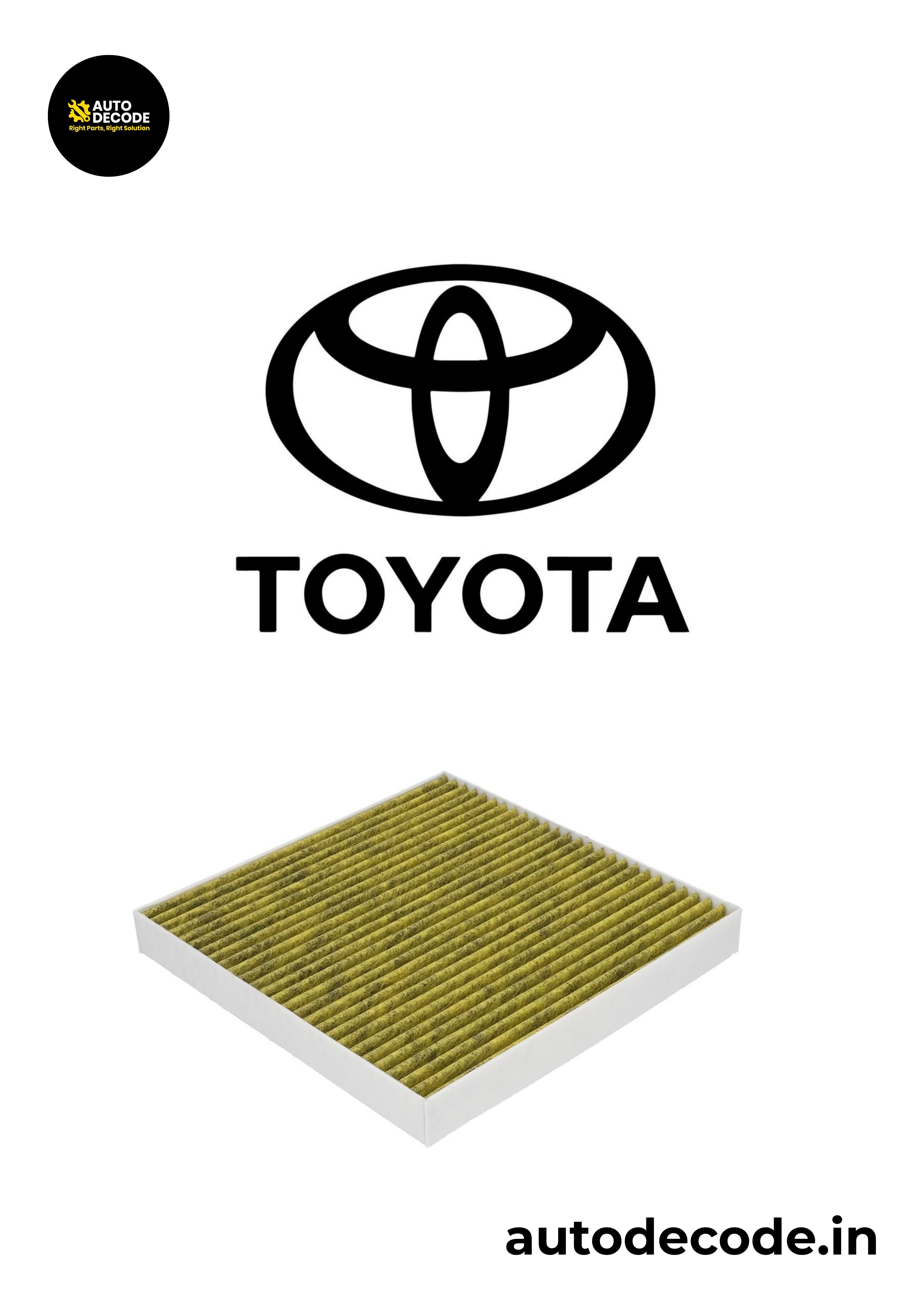 Toyota Activated Carbon Cabin Filter