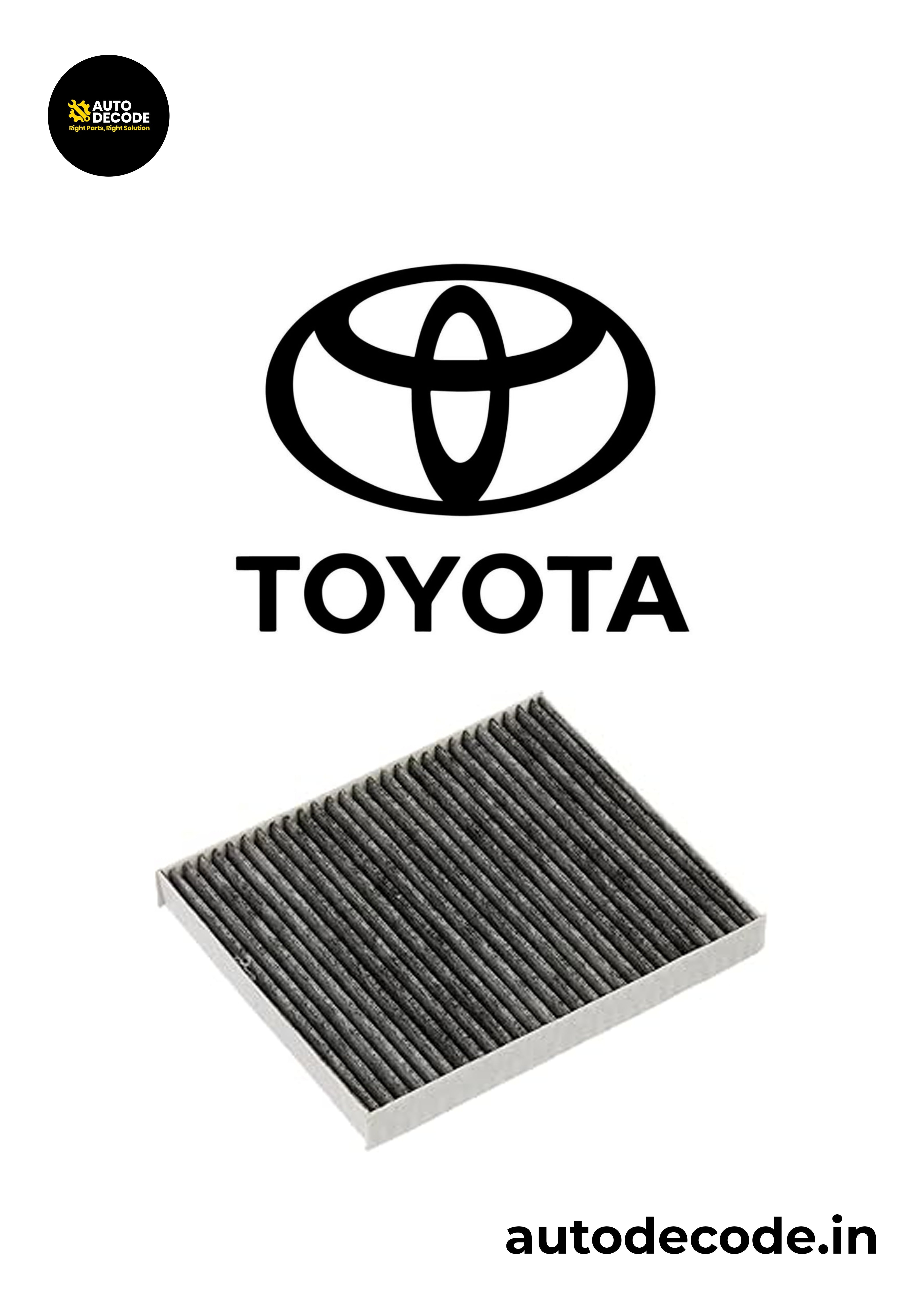 Toyota Corolla / Yaris / Land Cruiser Activated Carbon Cabin Filter