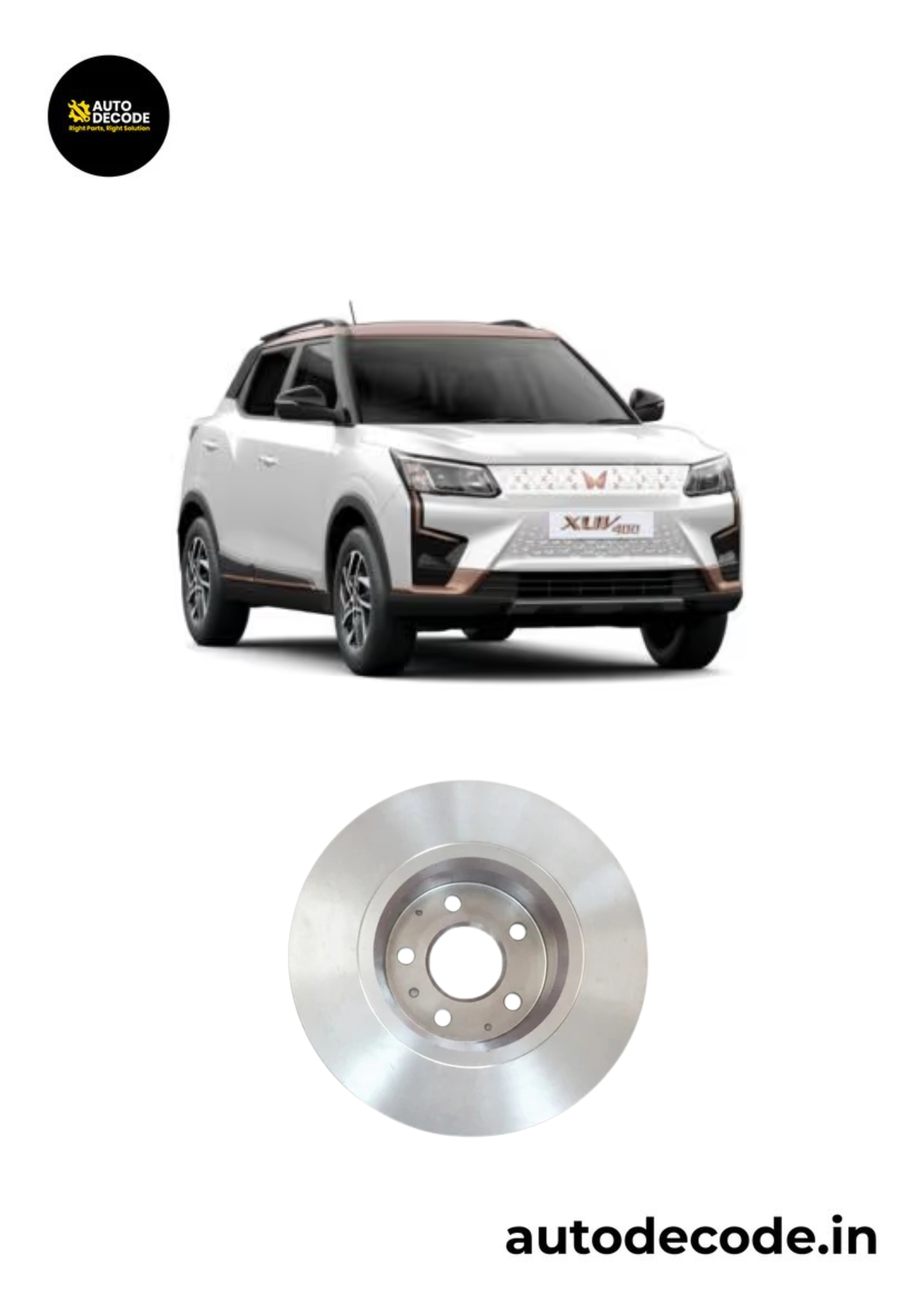 Rear Brake Disc For Mahindra XUV3XO / XUV300 / XUV400 EV – Genuine