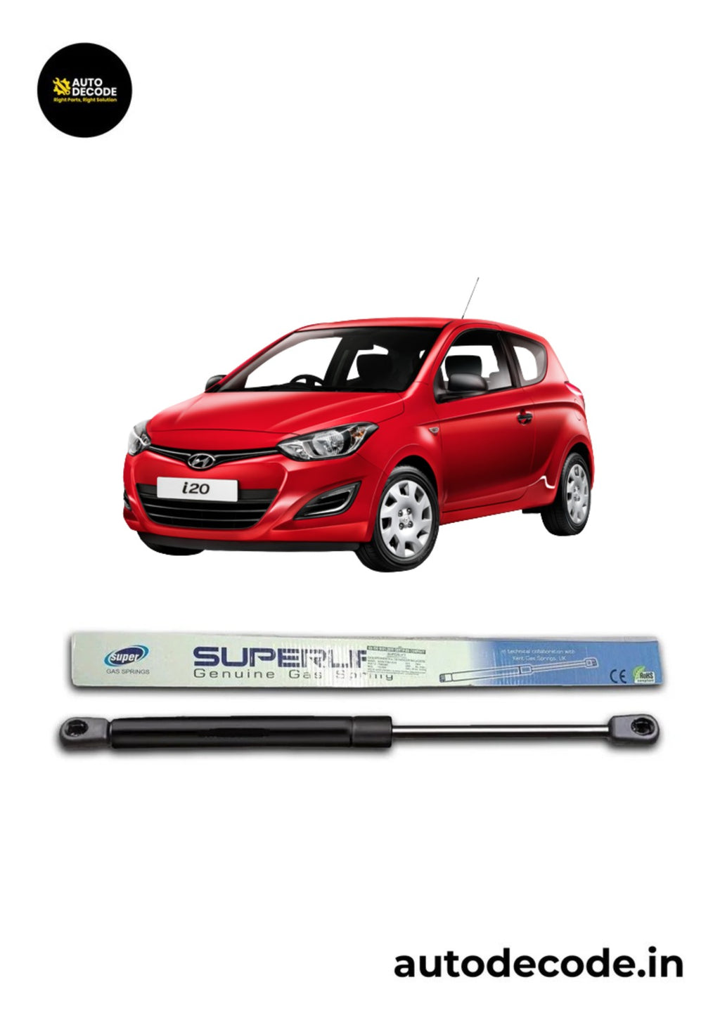 Boot Gas Struts for Hyundai i20 | Dicky Lift Support | Set of 2