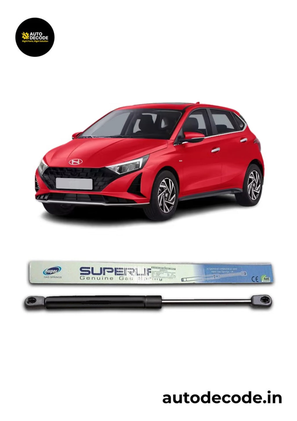 Boot Gas Struts for Hyundai i20 Magna | Dicky Lift Support | Set of 2