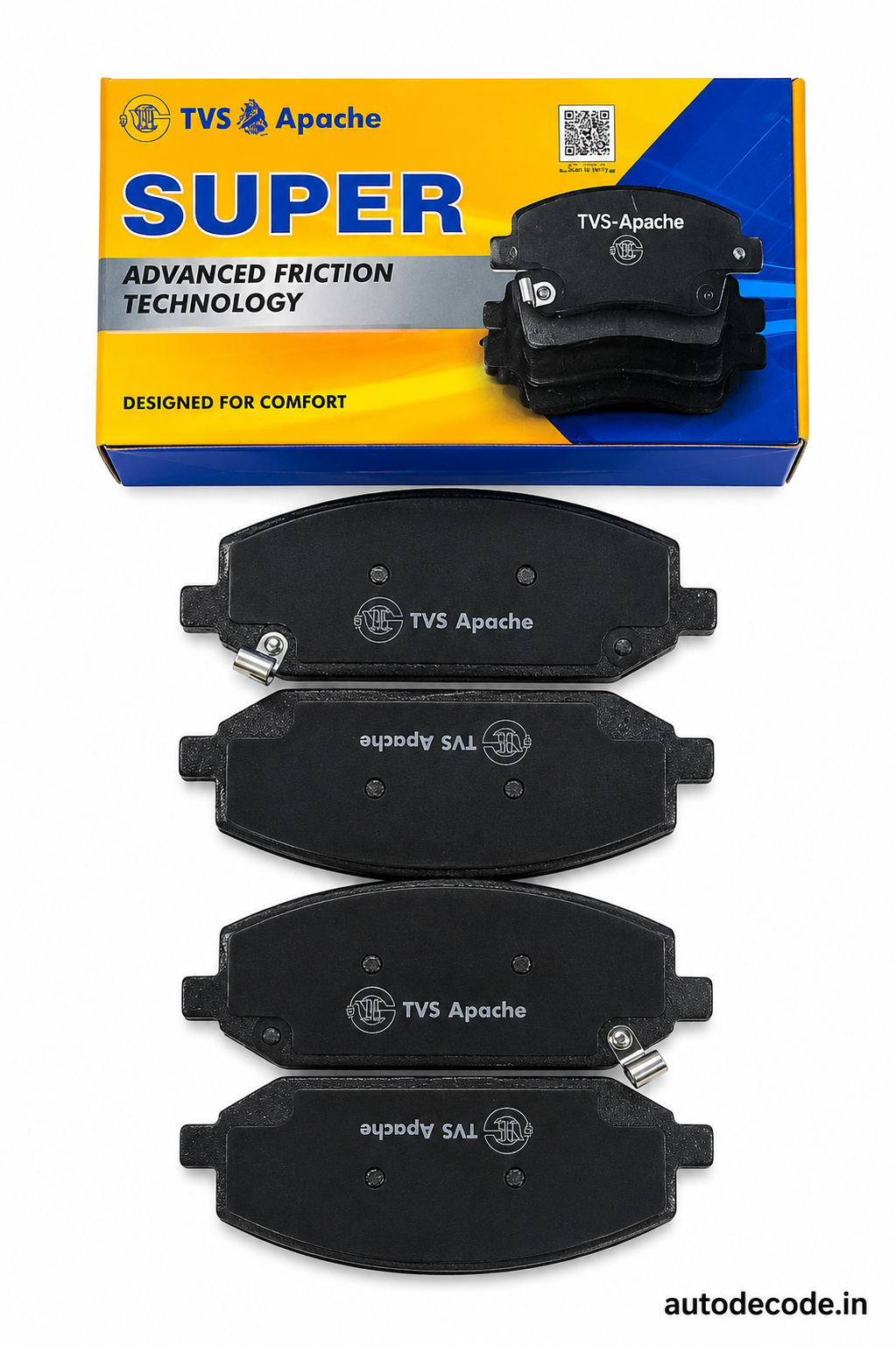 Front Brake Pads For MG Hector | TVS Genuine
