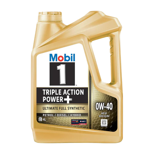 Mobil 1 Triple Action Power Ultimate Full Synthetic Engine Oil 0W-40 4L