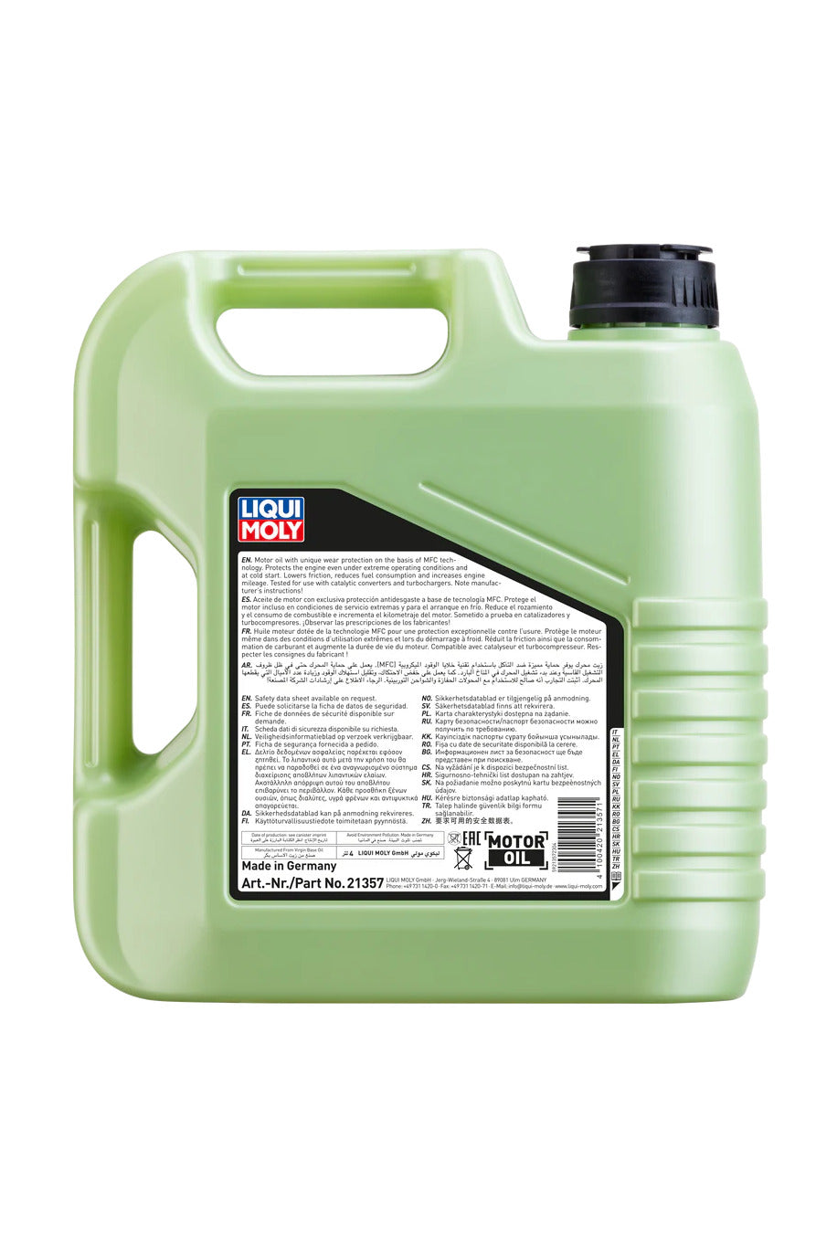 LIQUI MOLY Molygen New Generation 0W-20 Motor Oil (4 Liter)
