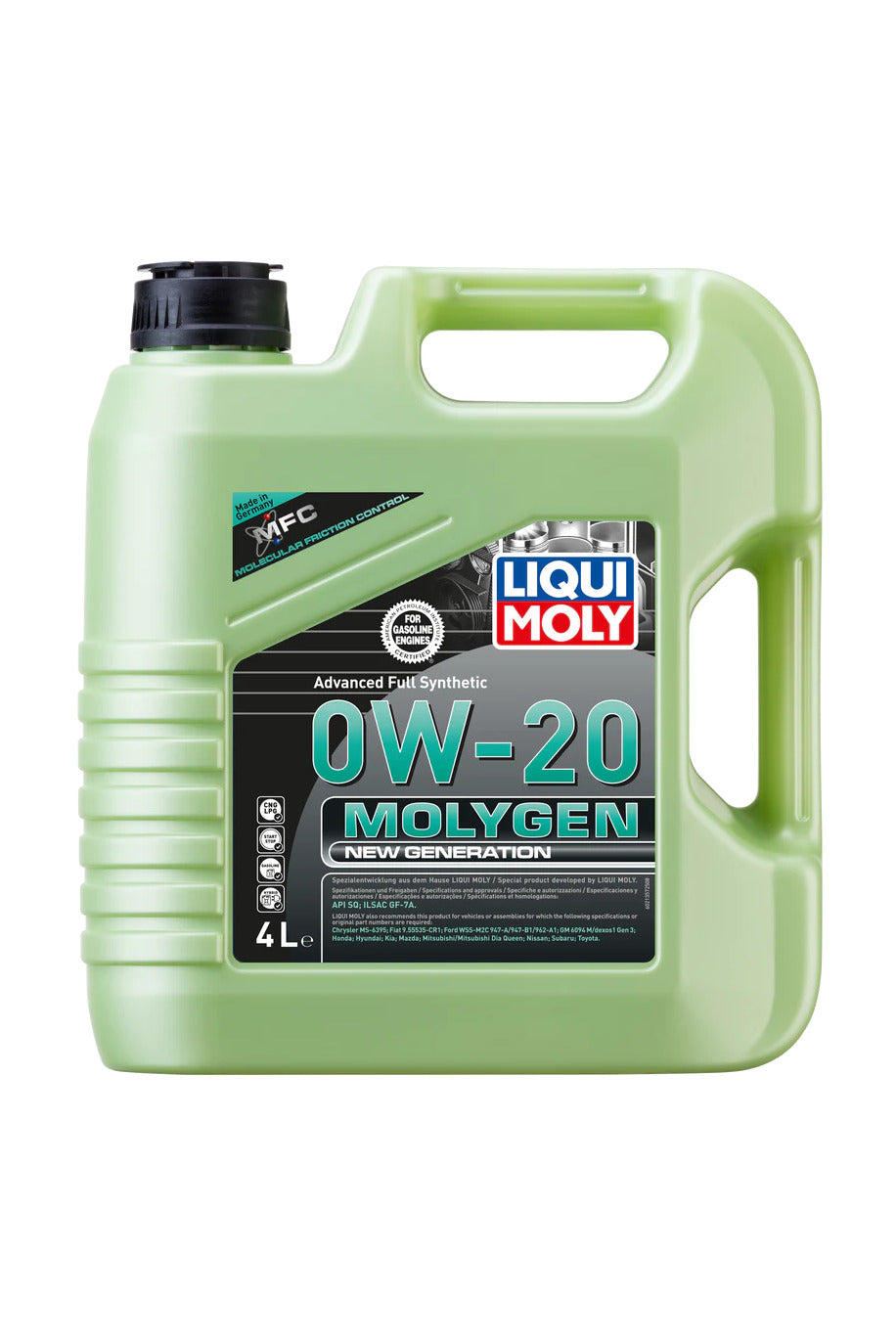 LIQUI MOLY Molygen New Generation 0W-20 Motor Oil (4 Liter)