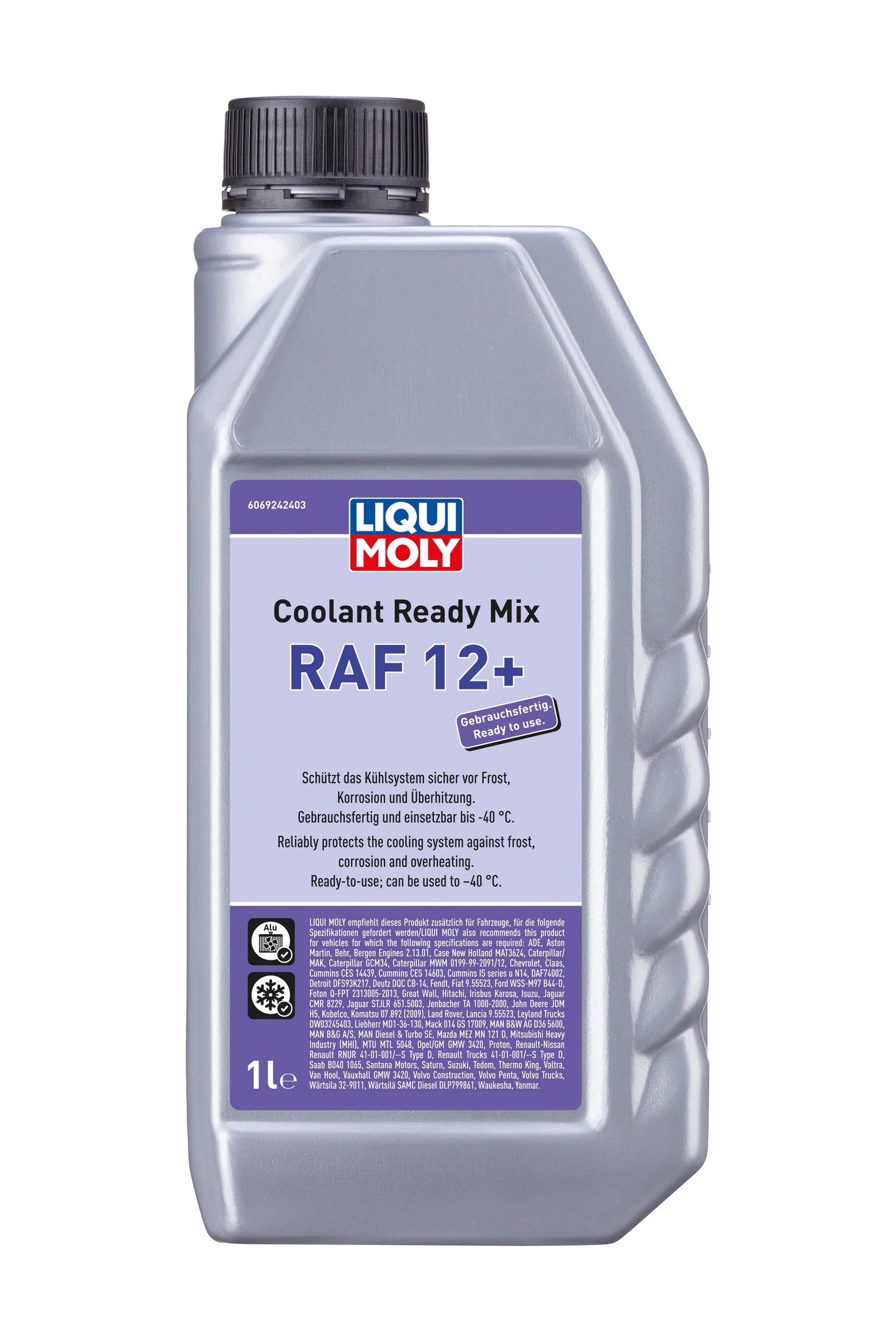 Liqui Moly Ready Mix Radiator Coolant RAF12+ 1L Premixed Engine Coolant